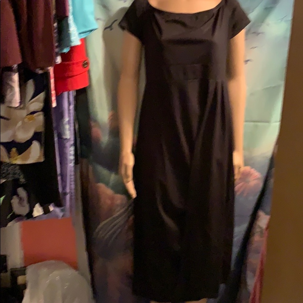 New Black polyester dress XL on or off shoulder